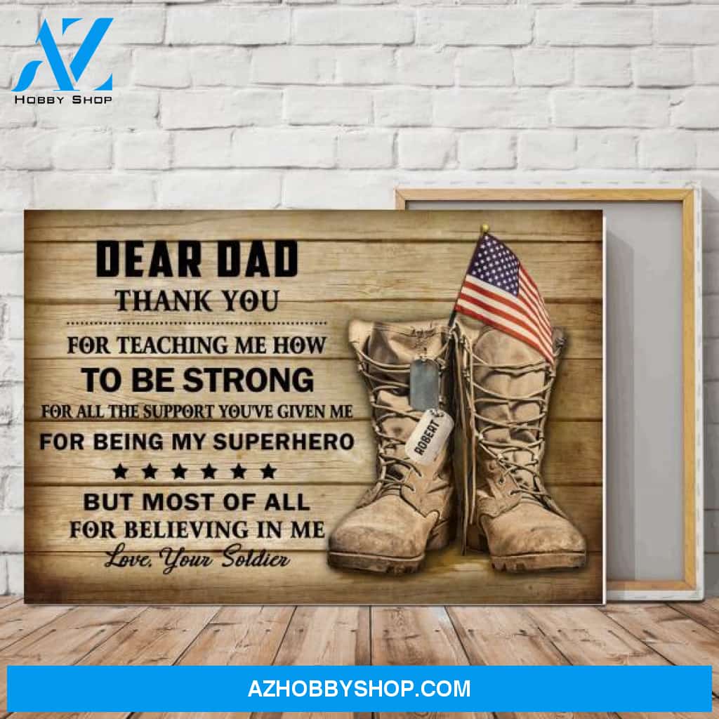 Dear Dad - Personalized Canvas