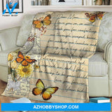 Dear Mom I Love You So So Much Letter Butterfly Fleece Blanket Gift For Mother Home Decor Bedding Couch Sofa Soft and Comfy Cozy