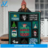 Dear Santa Define Good Christmas Funny Fleece Blanket Gift For People Home Decor Bedding Couch Sofa Soft And Comfy Cozy