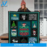 Dear Santa Define Good Christmas Funny Fleece Blanket Gift For People Home Decor Bedding Couch Sofa Soft And Comfy Cozy