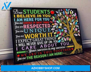 DEAR STUDENT I BELIEVE YOU TEACHER CANVAS