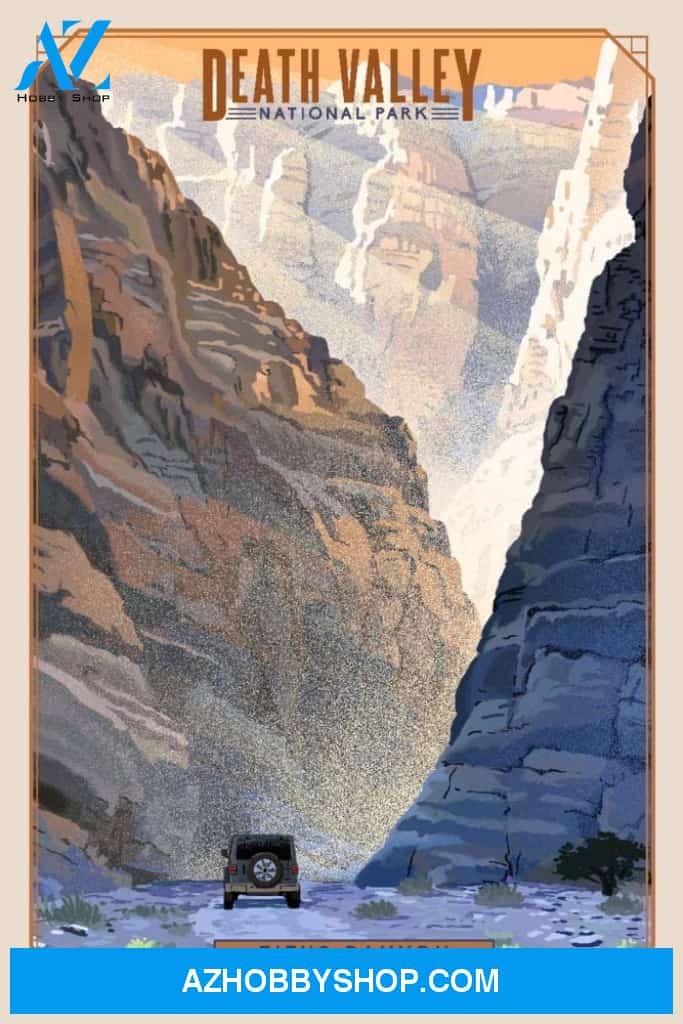 Death Valley National Park California Titus Canyon Litho