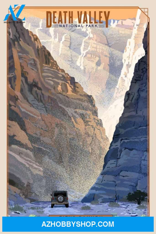 Death Valley National Park California Titus Canyon Litho