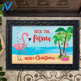 Deck the Palms Flamingo Doormat - 18" x 30"