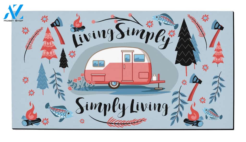 Decor Living Simply Simply Living Rubber Doormat Welcome Mat House Warming Gift Home Decor Funny Doormat Gift Idea