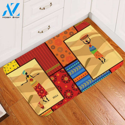 Decorating Patterns African Ladies Printed Doormat Home Decor