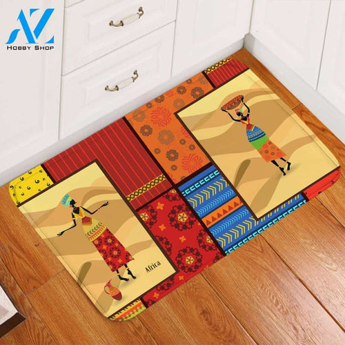 Decorating Patterns African Ladies Printed Doormat Home Decor