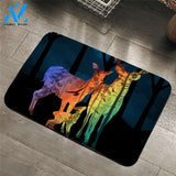 Deer Family Door Mat