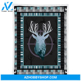 Deer Hunter Blanket, Gift For Hunting Lovers Birthday Gift Home Decor Bedding Couch Sofa Soft and Comfy Cozy