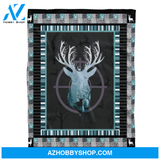 Deer Hunter Blanket, Gift For Hunting Lovers Birthday Gift Home Decor Bedding Couch Sofa Soft and Comfy Cozy