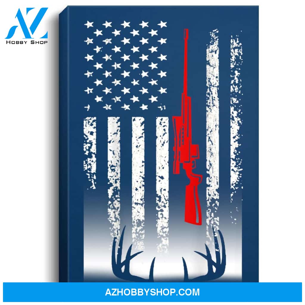Deer Hunting Portrait Canvas