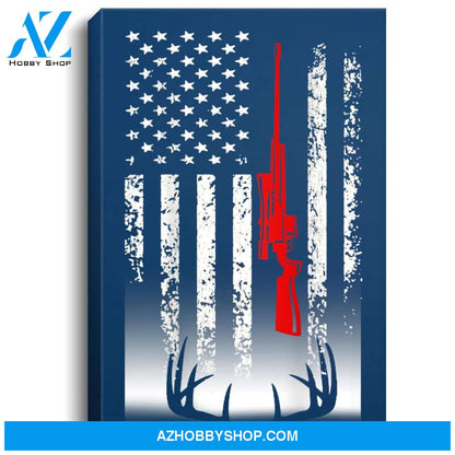 Deer Hunting Portrait Canvas