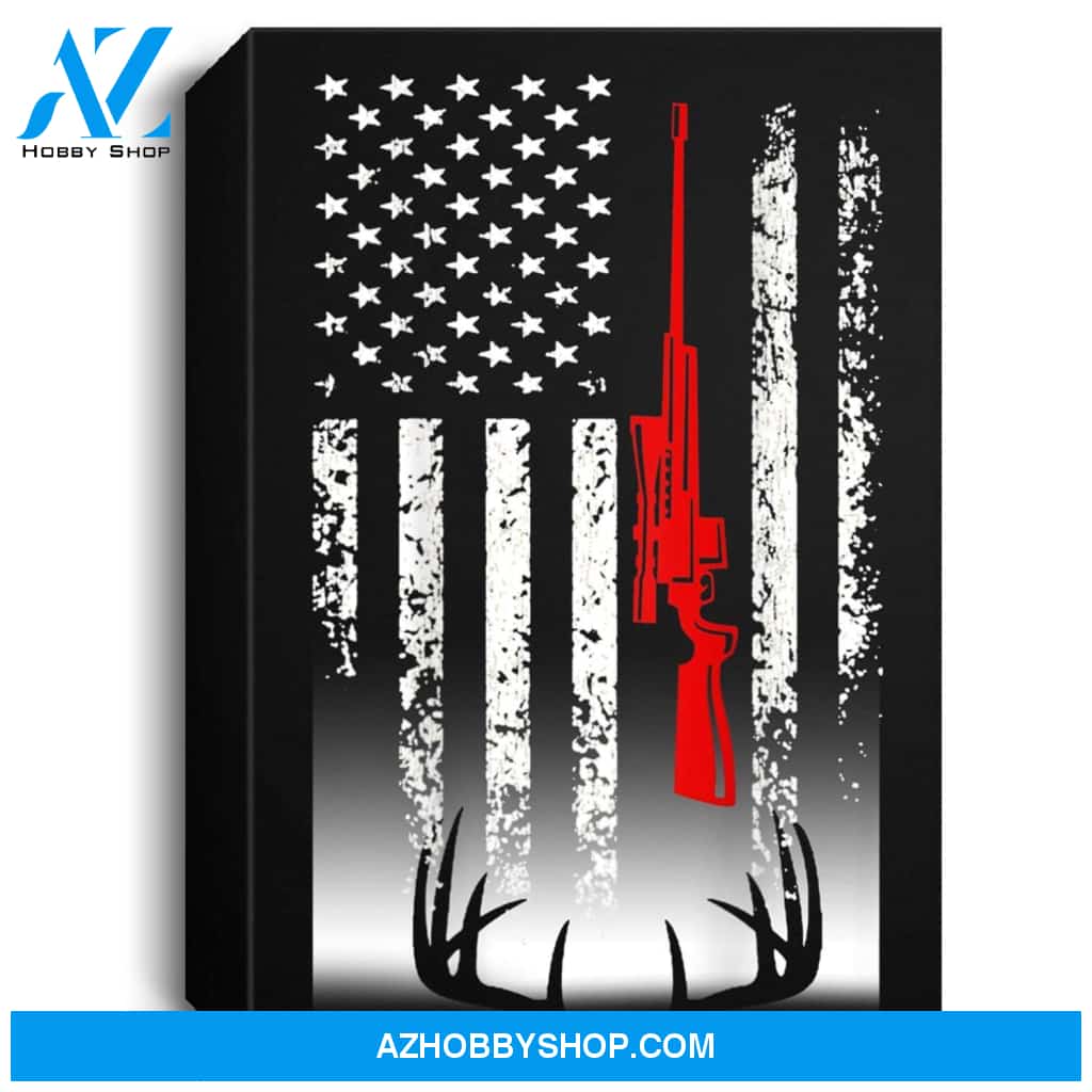 Deer Hunting Portrait Canvas