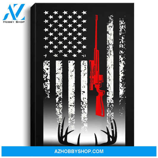 Deer Hunting Portrait Canvas