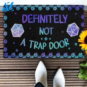 Definitely not a trap door D&D Doormat | Welcome Mat | House Warming Gift