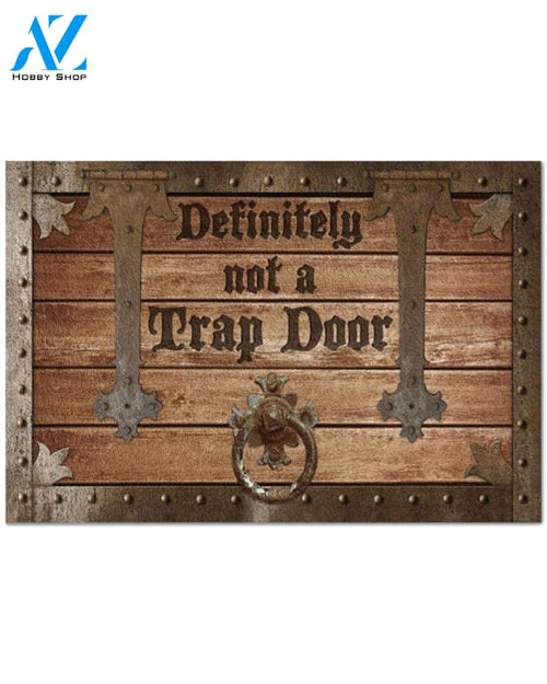 Definitely Not A Trap Door Doormat Gift Warm House Gift Welcome Mat Gift For Family Friend Birthday Gift