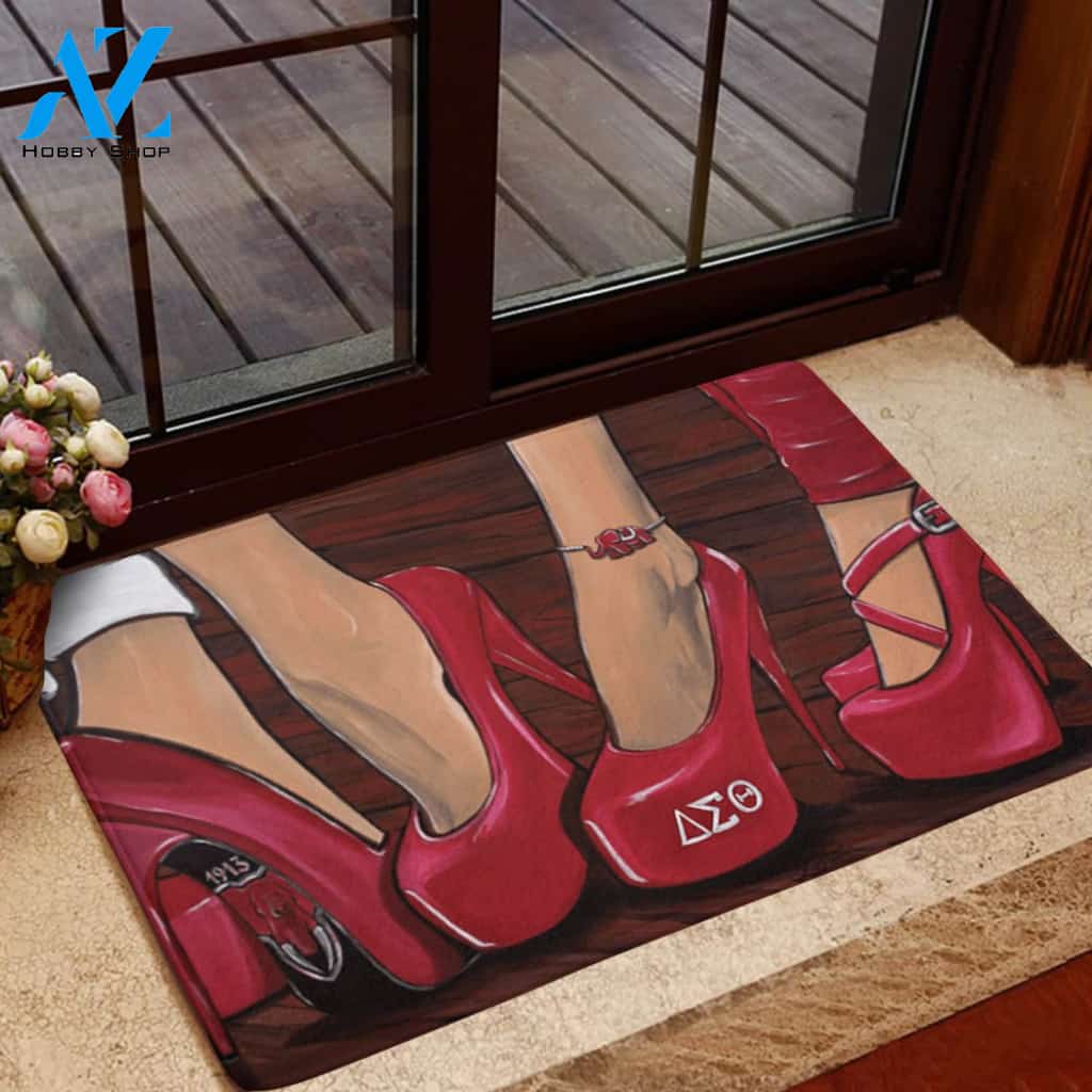Delta Sigma Theta High Heels Doormat