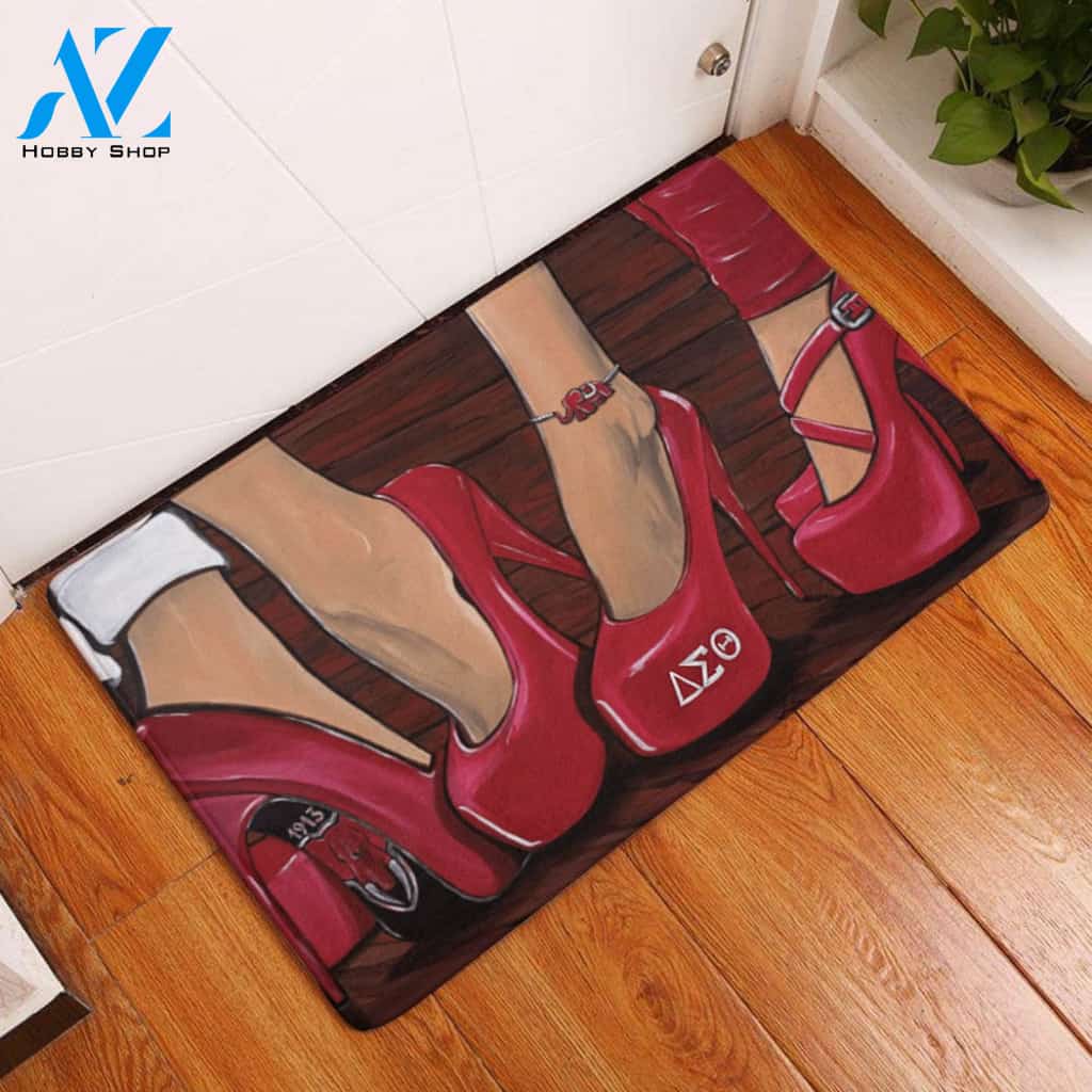 Delta Sigma Theta High Heels Doormat