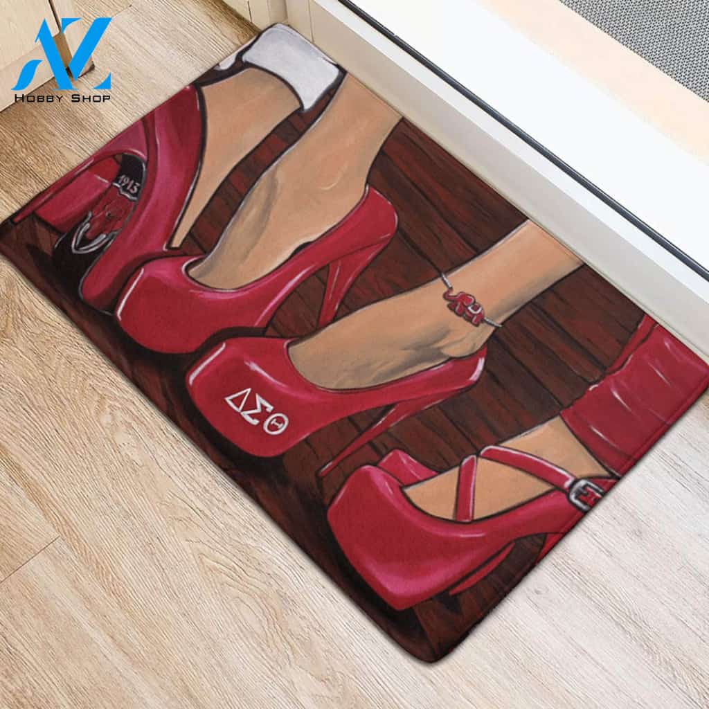 Delta Sigma Theta High Heels Doormat
