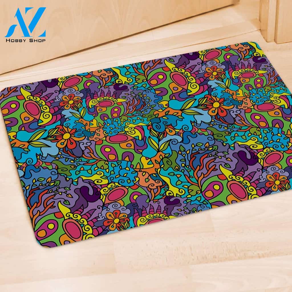 Demon Psychedelic Door Mat