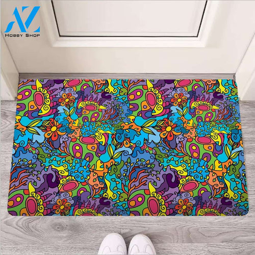 Demon Psychedelic Door Mat