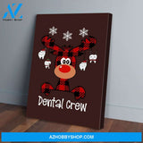 Dental Crew Christmas Vertical Matte Canvas Wall Art