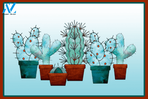 Personalized Name Family House Desert Cactus Pots Plants Flower Doormat Indoor And Outdoor Mat Entrance Rug Sweet Home Decor Closing Gift Gift For Friend Family Birthday Floral Lovers Gift Idea