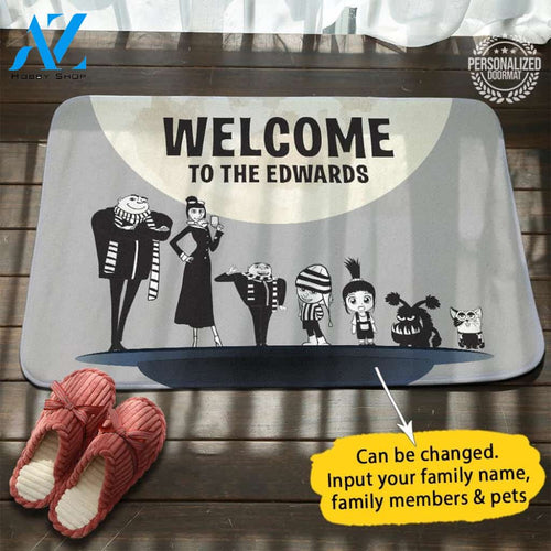 Despicable Me Personalized Name Doormat