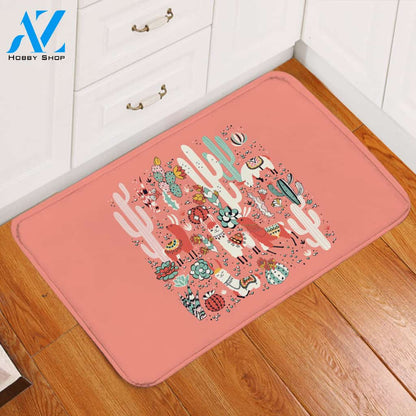 Dessert Themed Pink Door Mat