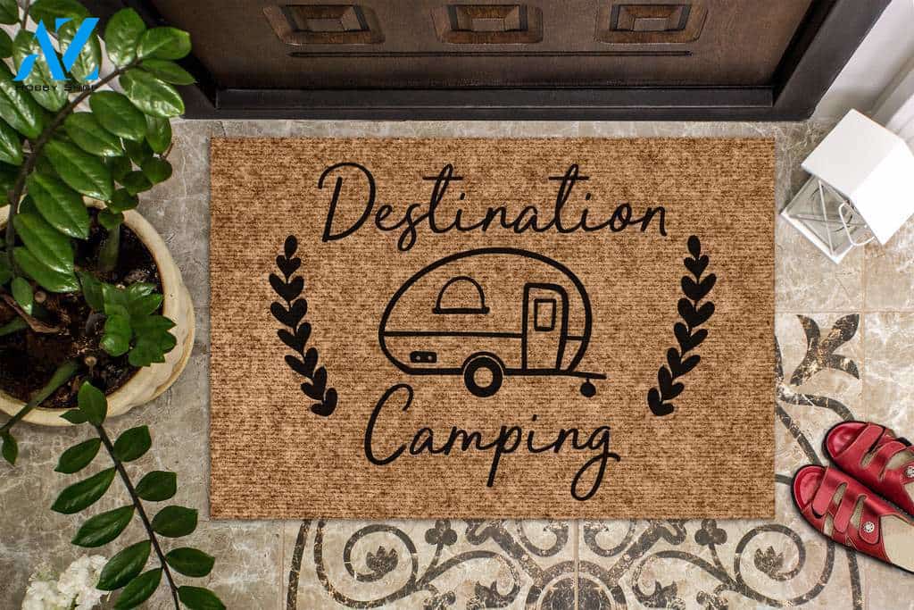 Destination Camping Doormat | Welcome Mat | House Warming Gift