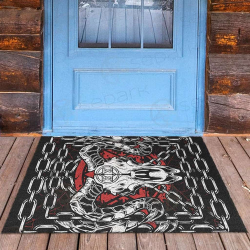 Devil Skull Demon Satanic SED-0361 Door Mat