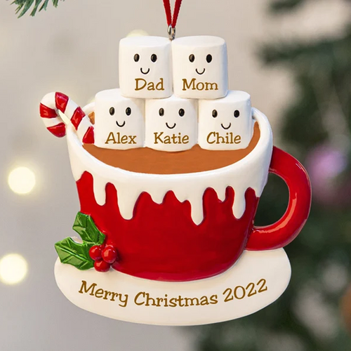 2022 Ornaments, Personalized Christmas Ornament, Family Ornament, Couple Ornament, Christmas Tree Decoration, Home hanging ornament