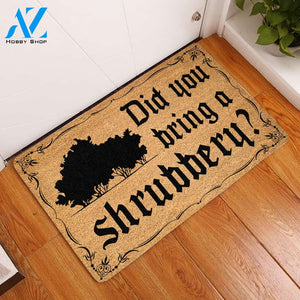 Did You Bring A Shrubbery? Coir Pattern All Over Printing Doormat | Welcome Mat | House Warming Gift