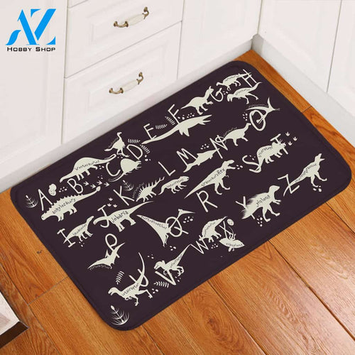Dinosaur Alphabet Door Mat