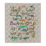 Dinosaur Blanket, ABC Dinosaur Blanket Super Soft Fluffy Sherpa Throw