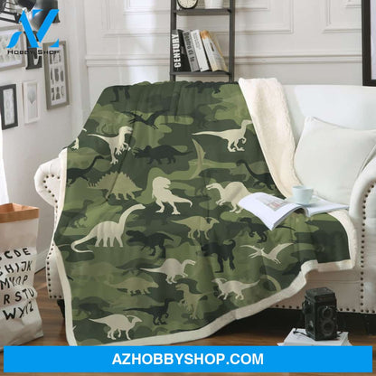 Dinosaur Blanket, Camouflage Dinosaur Gift For Dinosaur Lovers