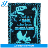 Dinosaur Blanket, Just A Girl Who Love Dinosaurs