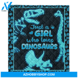 Dinosaur Blanket, Just A Girl Who Love Dinosaurs