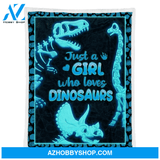 Dinosaur Blanket, Just A Girl Who Love Dinosaurs