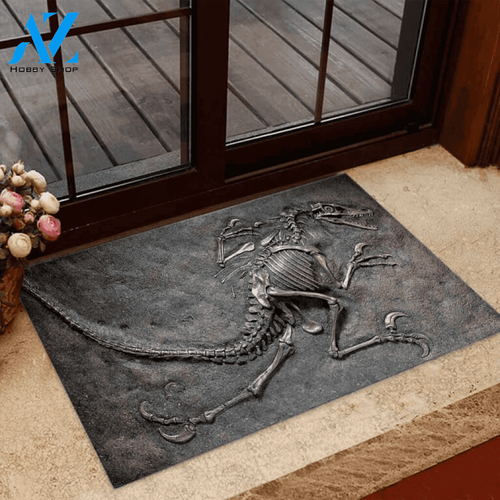 Dinosaur Fossil 3D Doormat | Welcome Mat | House Warming Gift