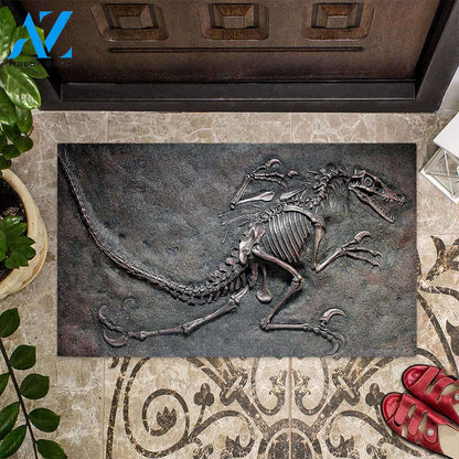 Dinosaur Fossil Funny Indoor And Outdoor Doormat Warm House Gift Welcome Mat Gift For Dinosaur Lovers