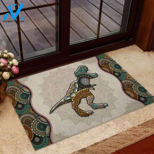 Dinosaur Mandala Doormat
