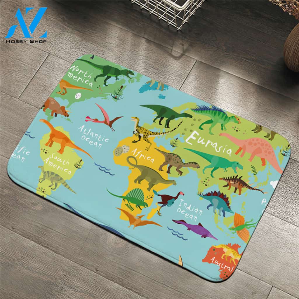 Dinosaur Themed Door Mat