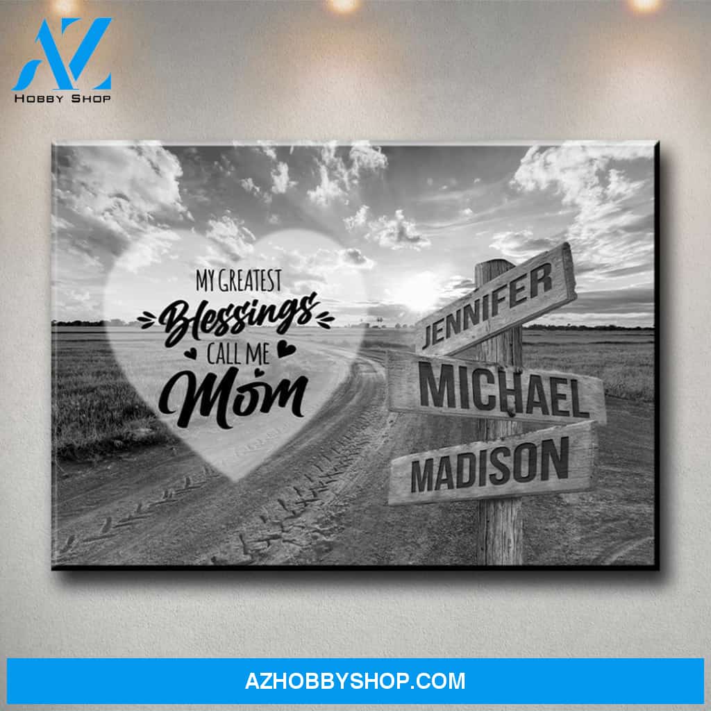 Dirt Road - Call Me Mom Multi-Names Premium Canvas