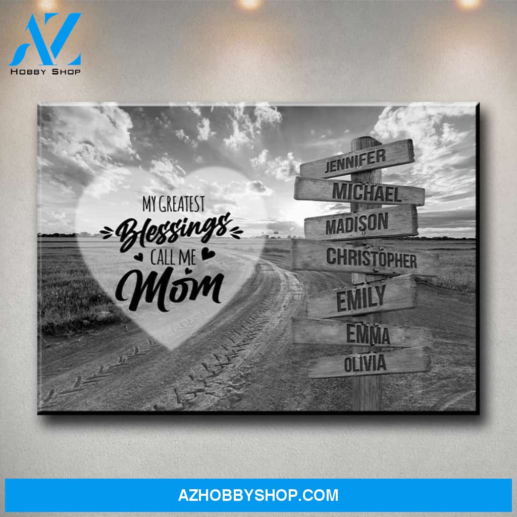 Dirt Road - Call Me Mom Multi-Names Premium Canvas