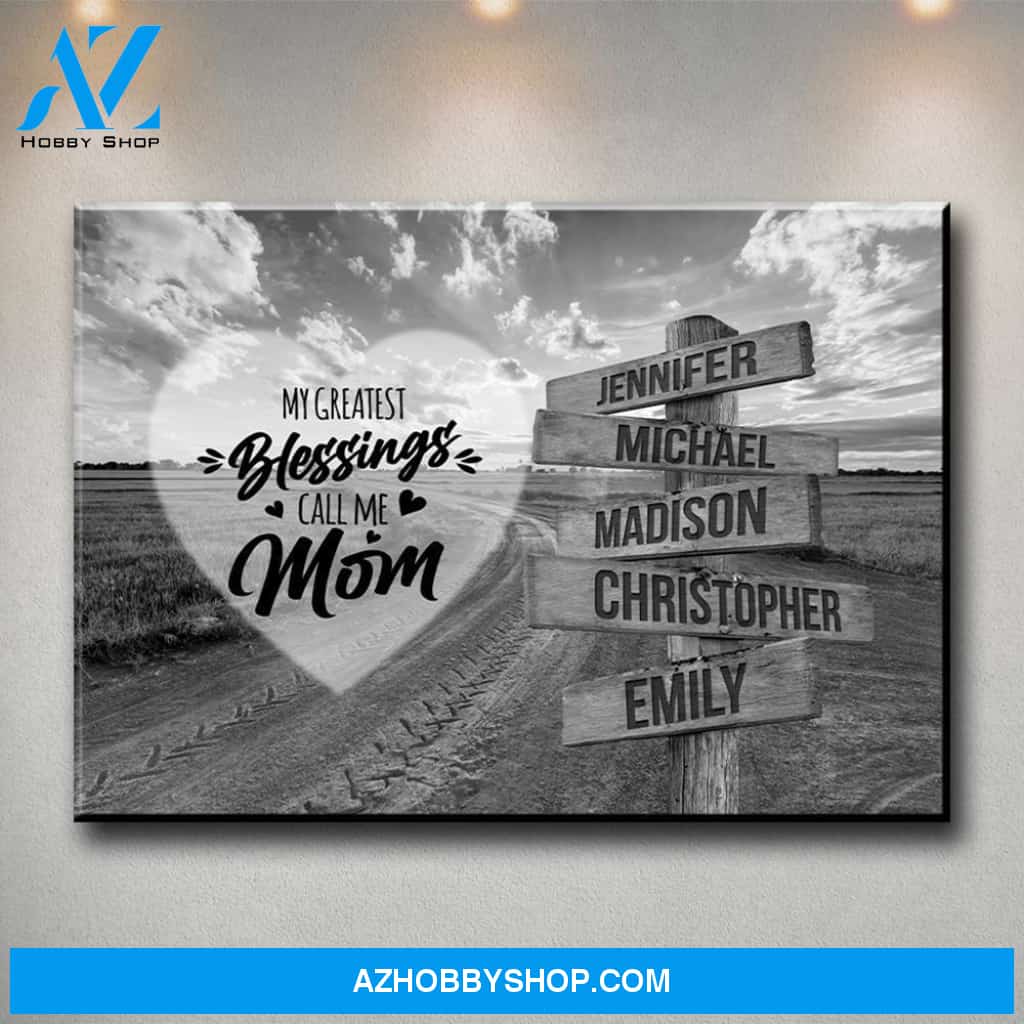 Dirt Road - Call Me Mom Multi-Names Premium Canvas