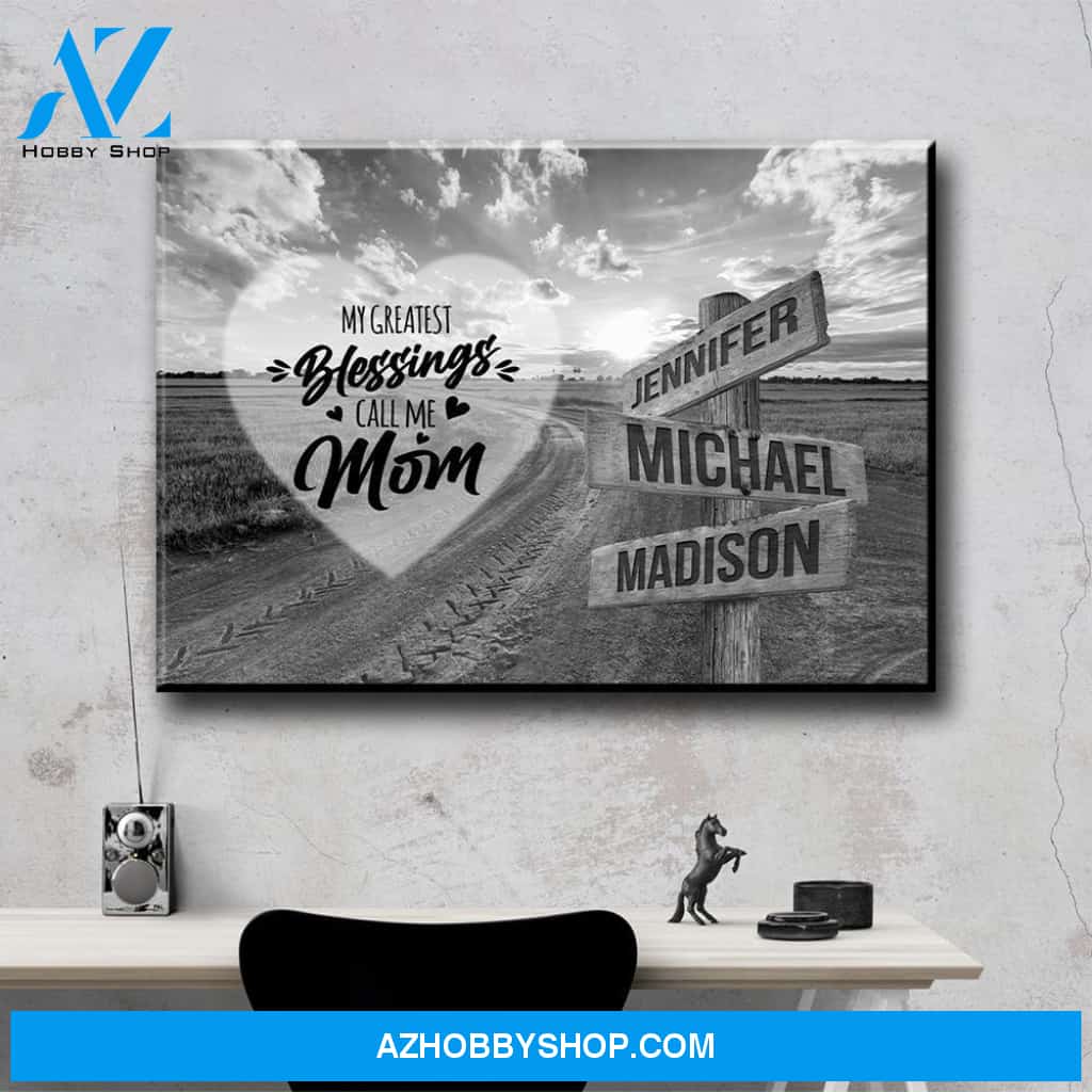 Dirt Road - Call Me Mom Multi-Names Premium Canvas