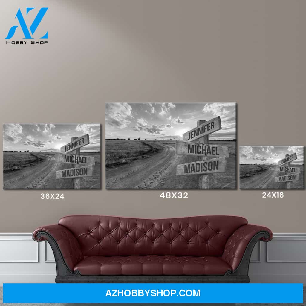 Dirt Road Multi-Names Premium Canvas