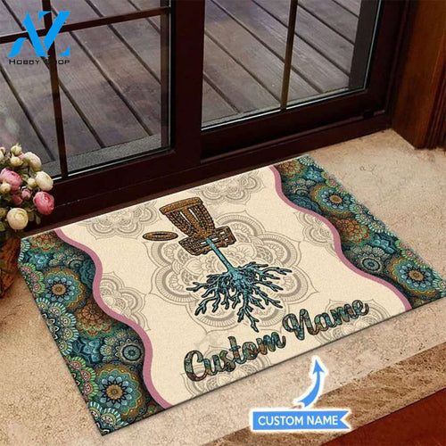 Disc Golf Mandala Custom Doormat