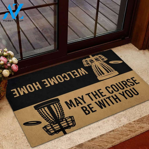 Disc Golf May The Course Be With You Funny Indoor And Outdoor Doormat Gift For Disc Golf Lovers Birthday Gift Decor Warm House Gift Welcome Mat
